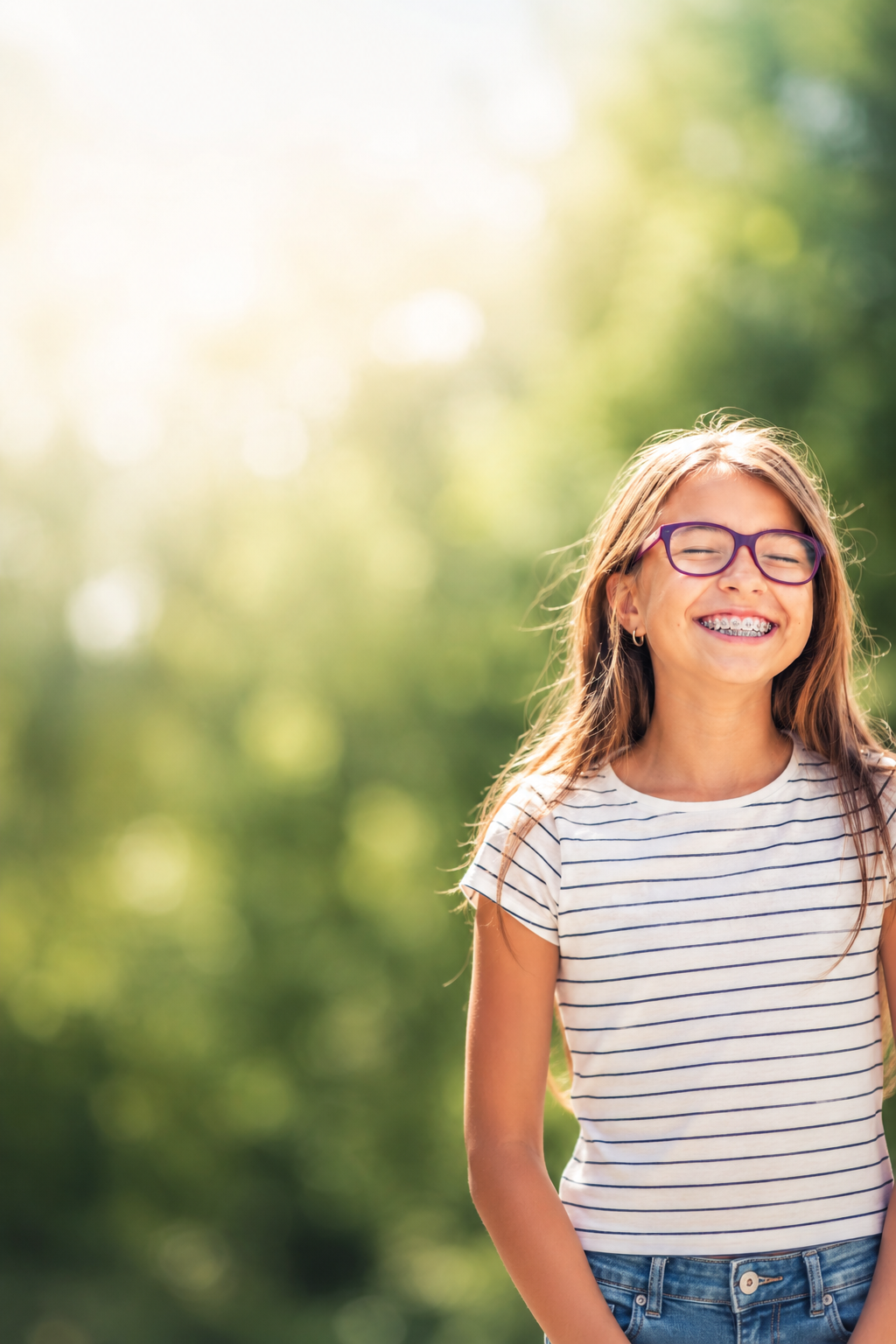 Patient receiving braces for crowded teeth treatment at G Orthodontics