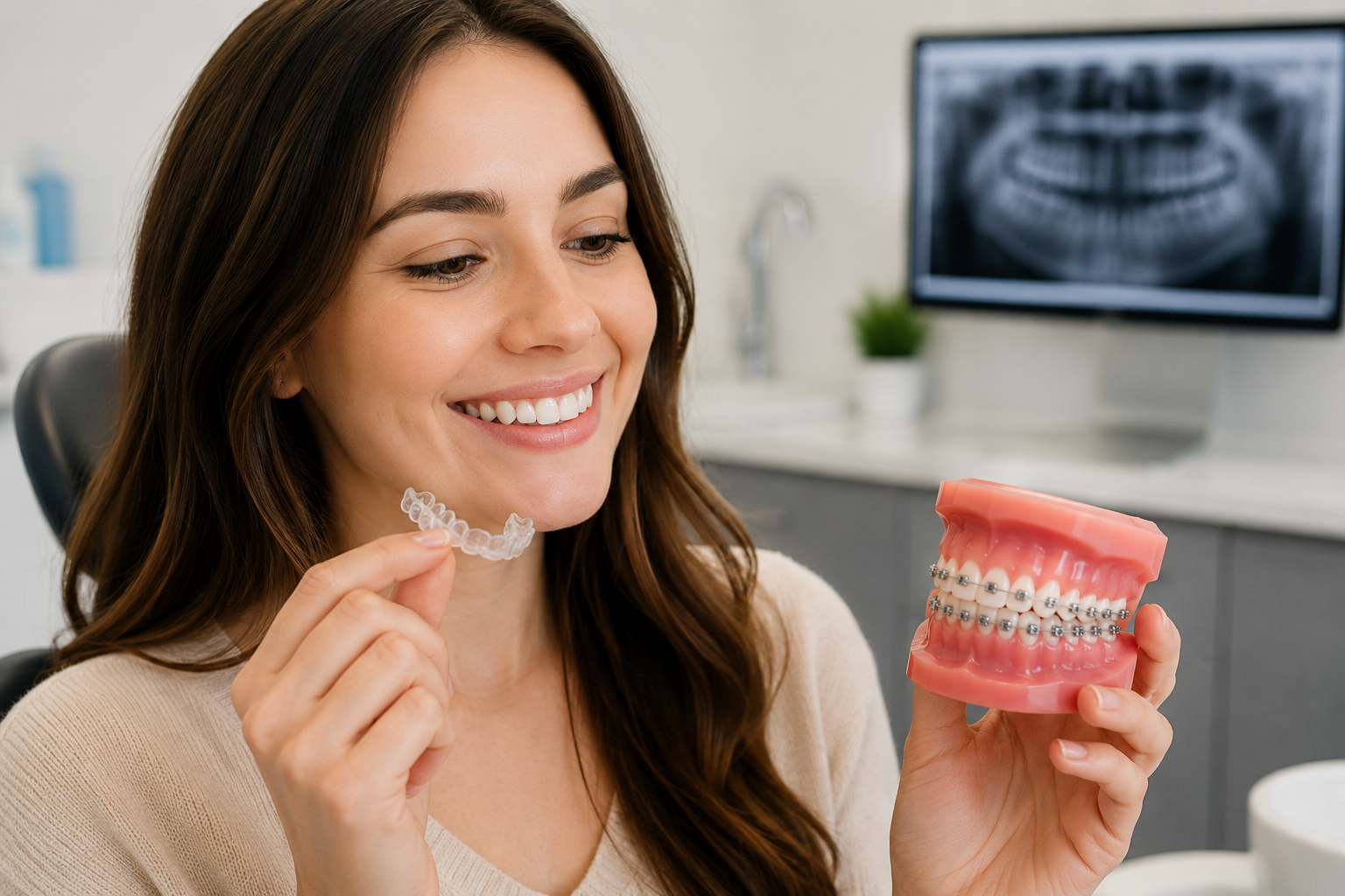 Patient receiving retreatment after braces relapse at G Orthodontics
